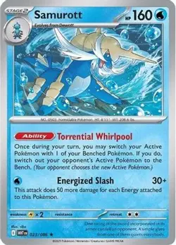 Samurott 023/086 Holo R White Flare Pokemon NM/M - Image 4