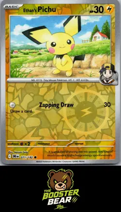Ethan's Pichu 071/182 C Destined Rivals Pokemon NM/M - Image 1