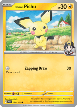 Ethan's Pichu 071/182 C Destined Rivals Pokemon NM/M - Image 4