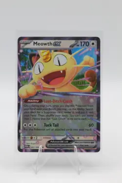 2026 Pokemon Perfect Order Meowth ex 62/88 Double Rare Holo - Image 1