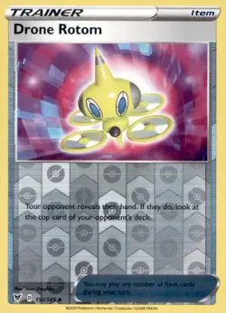 DRONE ROTOM 151/185 UNCOMMON VIVID VOLTAGE POKEMON REVERSE HOLO NEAR MINT - Image 1