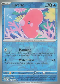 LUVDISC 047/193 COMMON PALDEA EVOLVED POKEMON REVERSE HOLO NEAR MINT - Image 1