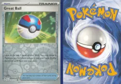 GREAT BALL 183/193 COMMON PALDEA EVOLVED POKEMON REVERSE HOLO NEAR MINT - Image 3