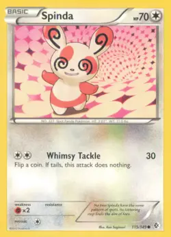 SPINDA 115/149 COMMON BOUNDARIES CROSSED POKEMON NEAR MINT - Image 1