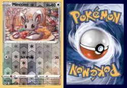 MINCCINO 146/202 COMMON SWORD & SHIELD POKEMON REVERSE HOLO NEAR MINT - Image 3