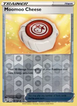 MOOMOO CHEESE 156/185 UNCOMMON VIVID VOLTAGE POKEMON REVERSE HOLO NEAR MINT - Image 1