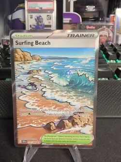 Pokemon Chaos Rising Surfing Beach 114/086 Holo Ultra Rare English NM - Image 1
