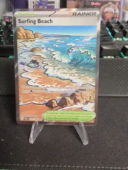Pokemon Chaos Rising Surfing Beach 114/086 Holo Ultra Rare English NM - Image 3