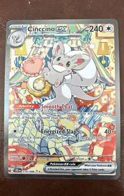 Cinccino ex 119/086 Mega Evolutions - Chaos Rising Pokemon TCG - Image 1