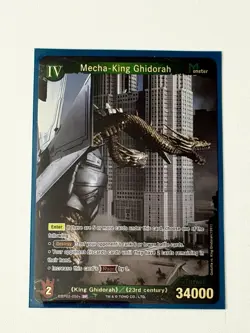 Godzilla: Monsters Raid Again - Mecha-King Ghidorah EBP02-050+ SP FOIL NM Card - Image 1