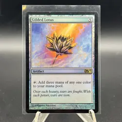 Magic the Gathering Gilded Lotus Card #175/306 MagicCoreSet Artifact 2013 Foil - Image 1