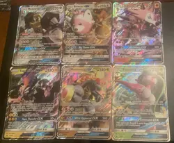 Sun & Moon Pokemon JUMBO Card Lot – 6x SM JUMBO Cards- Sun and Moon GX JUMBOs - Image 1