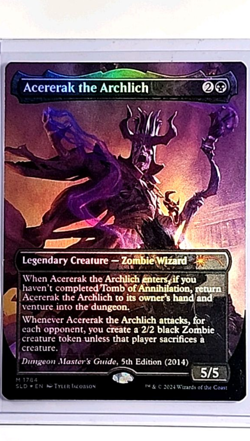 2024 MTG Magic the Gathering SLD Secret Lair Foil #1784 Acererak the Archlich - Image 1