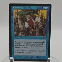 Charisma 60/350 Rare Blue Enchantment Mercadian Masques MTG Wizards 1999 - Image 1