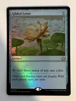 MTG Gilded Lotus 725 Foundations R Foil NM FDN - Image 1