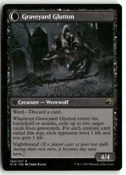 Graveyard Trespasser 104 Rare Innistrad: Midnight Hunt Magic: The Gathering NM - Image 2