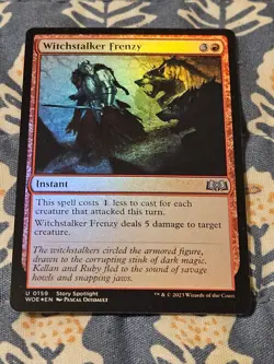 Witchstalker Frenzy FOIL (159/515) Wilds of Eldraine MTG Magic the Gathering - Image 2