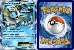 Vaporeon EX 24/83 Generations Pokemon TCG Holo EX Rare LP - Image 3