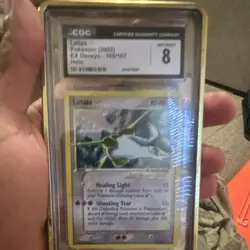 CGC 8 Latias Gold Star 105/107 EX Deoxys Pokemon TCG English 2005 - Image 3