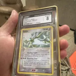 CGC 8 Latias Gold Star 105/107 EX Deoxys Pokemon TCG English 2005 - Image 4