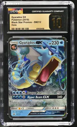 Pokemon Gyarados GX Hidden Fates Tin Black Star Promo SM212 CGC 10 PRISTINE - Image 1