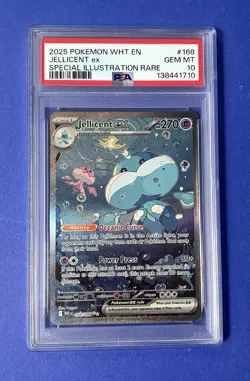 2025 Pokemon WHT EN Jellicent ex Special Illustration Rare #168 PSA 10 GEM MT - Image 1