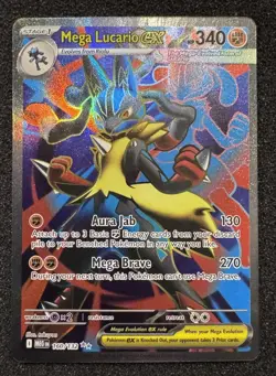 Pokemon TCG - Mega Lucario ex 160/132 Me01: Mega Evolution Holo Ultra Rare - Image 1