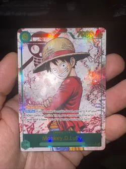 Monkey D Luffy OP13-118 SEC RED Alt Art One Piece Carrying On His Will English - Image 1