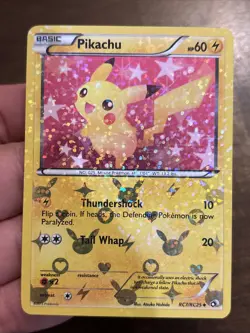 Pikachu RC7/RC25 Legendary Treasures: Radiant Collection Holo Clean Card - Image 1