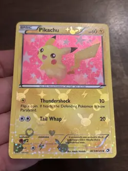 Pikachu RC7/RC25 Legendary Treasures: Radiant Collection Holo Clean Card - Image 2