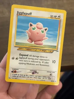 Jigglypuff 44/105 Neo Destiny Unlimited Uncommon Pokemon Card Yuka Morii LP - Image 5