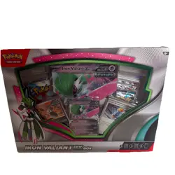 IRON VALIANT EX BOX Pokemon TCG 4 Booster Packs + 4 Foil Promo Cards SEALED NEW - Image 1