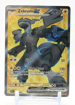 Pokemon TCG - ZEKROM EX #158/086 Secret Rare Black Bolt English - Image 1