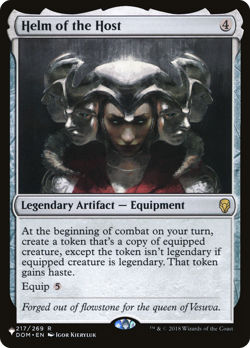 Helm of the Host #217/269 (MP) List Reprints LIST LIST Magic MTG - Image 1