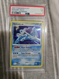 2007 Pokemon D&P Suicine Holo Secret Wonders 19/132 - Image 1