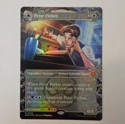 Peter Parker - MTG - Borderless - Marvel's Spider-Man - #208 - NM - Foil - Image 1