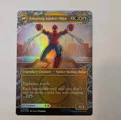 Peter Parker - MTG - Borderless - Marvel's Spider-Man - #208 - NM - Foil - Image 2