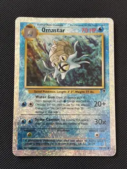 Pokemon Omastar 58/110 Reverse Holo Legendary Collection LP-MP Read - Image 2