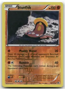 Stunfisk 83/113 Legendary Treasures Uncommon Reverse Holo Lightly Played - Image 1