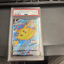 2021 Pokemon Celebrations #007 Flying Pikachu Vmax PSA10 - Image 1