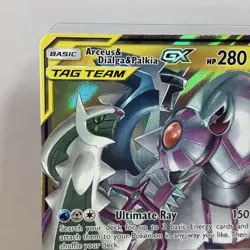Arceus & Dialga & Palkia GX 156/236 Holo GX Rare Cosmic Eclipse Pokemon LP - Image 3