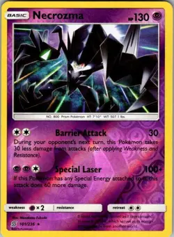 Necrozma 101/236 Unified Minds Pokemon Reverse Holo Near Mint - Image 1