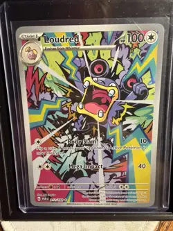 Pokemon Loudred 212/182 SV04 Paradox Rift Illustration Rare - Image 1