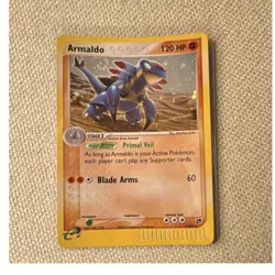 Pokemon Armaldo EX Sandstorm Holo Rare 1/100 120 HP 2003 English Stage 2 - Image 1