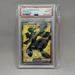 Pokemon - Black Bolt - Zekrom EX - BLK EN - 2025 - Ultra Rare #158 - PSA 10 - Image 1