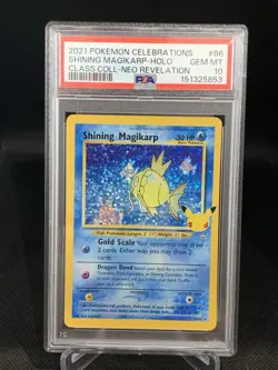 2021 Pokemon SWSH Celebrations Shining Magikarp Classic #66/64 PSA 10 - Image 1