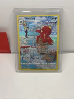 NM OCTILLERY 2022 Pokemon Brilliant Stars FULL ART Holo Ultra Rare POKEMON TG03 - Image 1
