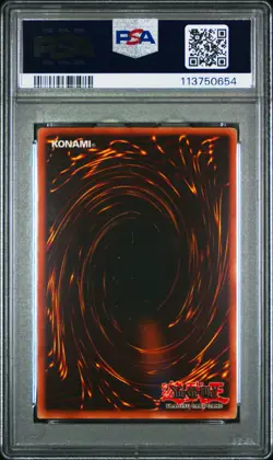 Blue Eyes White Dragon SDK-001 Ultra Rare HEAVY FOIL BLEED Yugioh PSA 8 *654 - Image 2