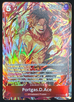 PORTGAS D. ACE ST15-005 NM SR PROMO ILLUSTRATION BOX VOL. 5 ONE PIECE 2026 - Image 1
