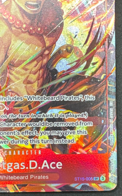PORTGAS D. ACE ST15-005 NM SR PROMO ILLUSTRATION BOX VOL. 5 ONE PIECE 2026 - Image 2